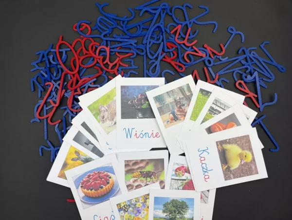 IMG_9281 Ruchomy Alfabet Montessori - 102 Litery do Nauki Pisania + Karty Obrazkowe GRATIS!