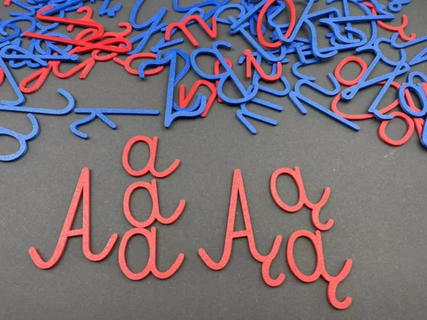 IMG_9286 Ruchomy Alfabet Montessori - 102 Litery do Nauki Pisania + Karty Obrazkowe GRATIS!