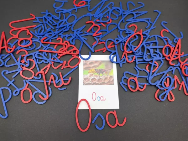 IMG_9288 Ruchomy Alfabet Montessori - 102 Litery do Nauki Pisania + Karty Obrazkowe GRATIS!