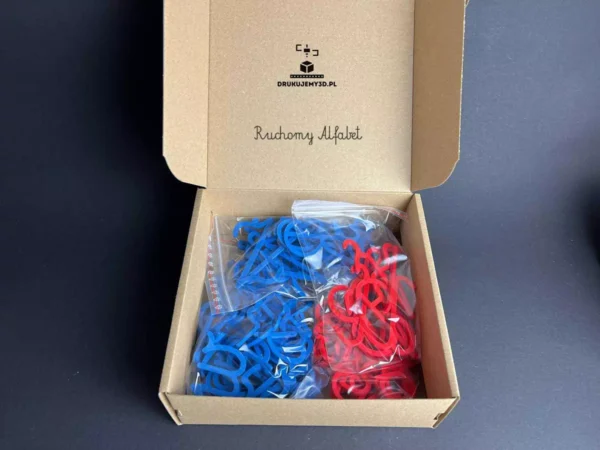 Ruchomy Alfabet Montessori - 102 Litery do Nauki Pisania