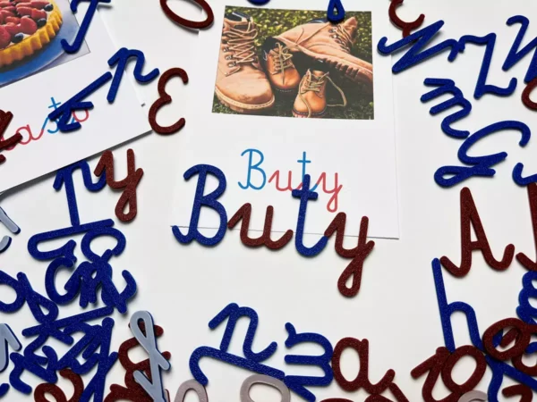 Literki Montessori do nauki pisania i czytania + Karty Obrazkowe GRATIS!