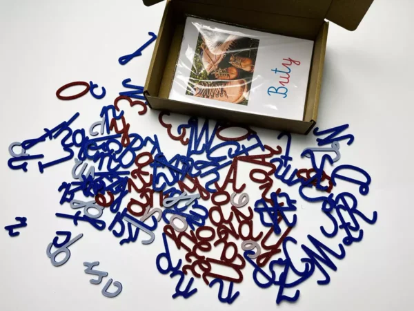 Literki Montessori do nauki pisania i czytania + Karty Obrazkowe GRATIS!