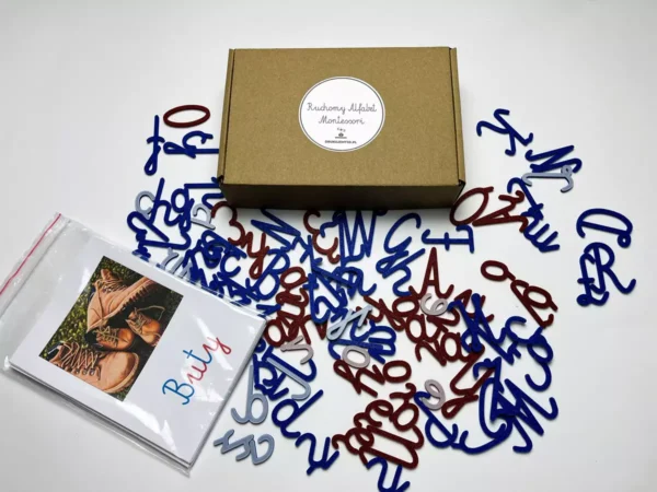 Literki Montessori do nauki pisania i czytania + Karty Obrazkowe GRATIS!