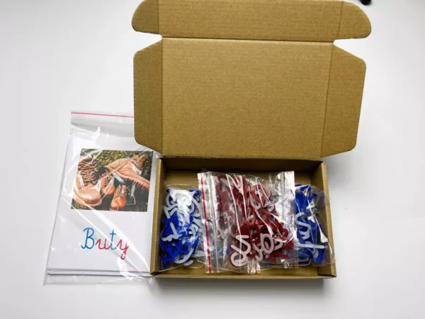 Literki Montessori do nauki pisania i czytania + Karty Obrazkowe GRATIS!