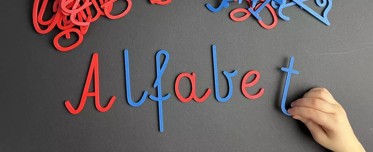 Literki Montessori do nauki czytania i pisania dla dzieci