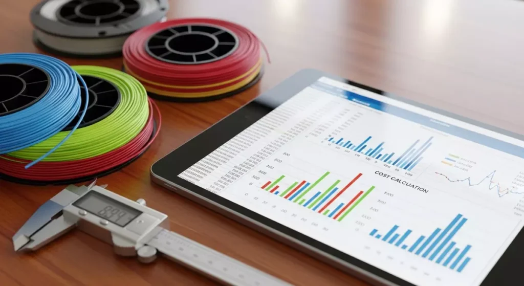 Analiza kosztów zakupu drukarki 3D, filamentów i czasu pracy