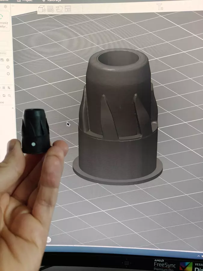 Model CAD napędu odkurzacza gotowy do druku 3D