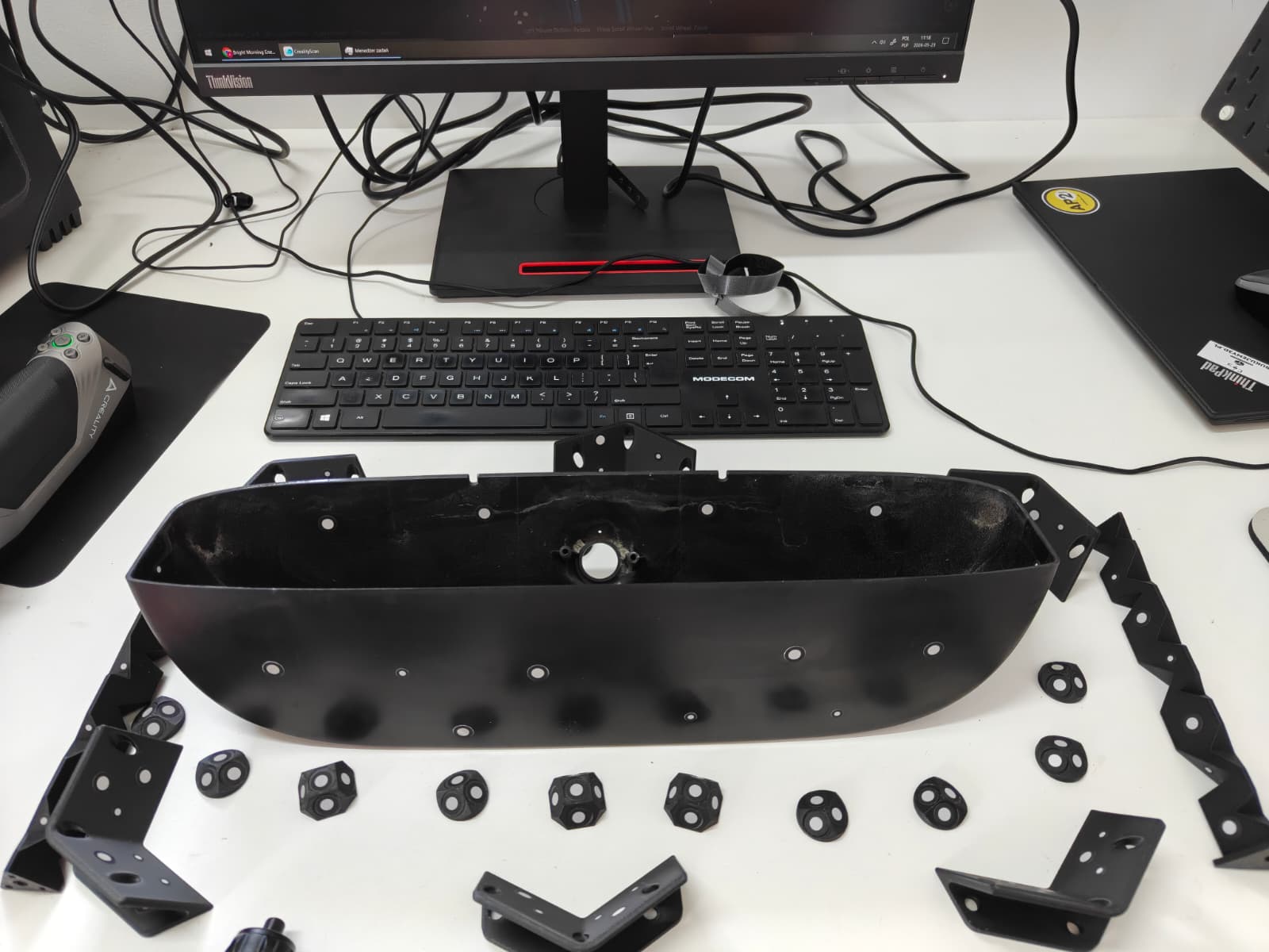 Skanowanie 3D elementu - Creality CR-Scan Raptor w akcji